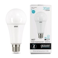 Лампа LED A67 35W E27 2740Lm 4100K 1/10/50 Gauss Elementary