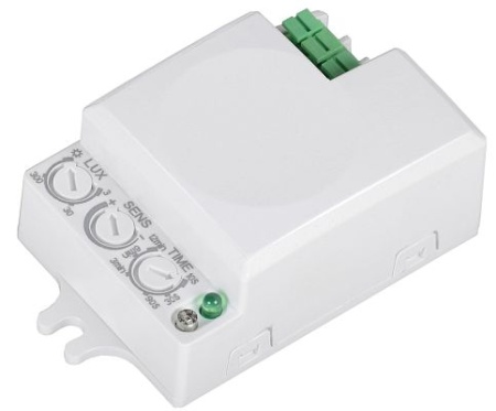 Датчик движения ДД-МВ 401 (в светильник) белый 500Вт 360 гр 8м Микроволновый ИЭК
