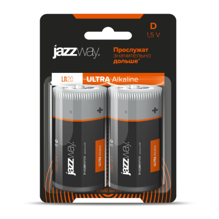 Батарейка LR20 PLUS Ultra BL-2 JAZZway